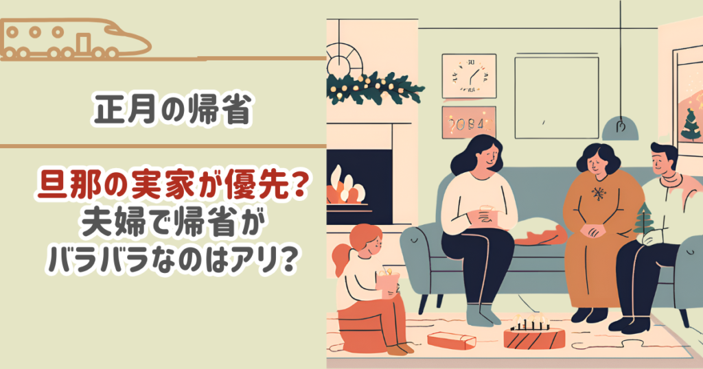 正月は旦那の実家が優先？夫婦で帰省がバラバラなのはアリ？